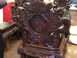 Bộ Rồng Đỉnh 6 món gỗ Hương Đỏ Lào ( A Ánh TP Bắc Ninh) 14