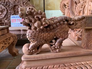 Bộ Rồng Đỉnh 6 món gỗ Hương Đỏ Lào ( A Ánh TP Bắc Ninh) 16