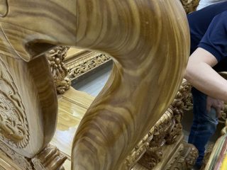 Bộ Nghê Đỉnh Vip cột 16 Gỗ Cẩm Vàng bộ 10 món ( A Bách Hà Giang) Bộ Nghê Đỉnh Vip cột 16 Gỗ Cẩm Vàng bộ 10 món ( A Bách Hà Giang) 16