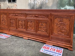 Kệ Mõ Đồng Tiền mặt phẳng để tivi không giới hạn gỗ Hương Kệ Mõ Đồng Tiền mặt phẳng để tivi không giới hạn gỗ Hương 12