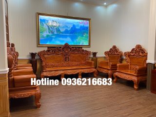 Bộ Hoàng Gia vip 10 món Ván Tràn gỗ Hương 9