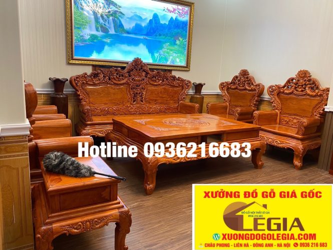 Bộ Hoàng Gia vip 10 món Ván Tràn gỗ Hương 1