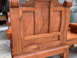 Bộ bàn ghế Âu Á Chương cuốn thư vách trơn gỗ Hương đá Bộ bàn ghế Âu Á Chương cuốn thư vách trơn gỗ Hương đá 17