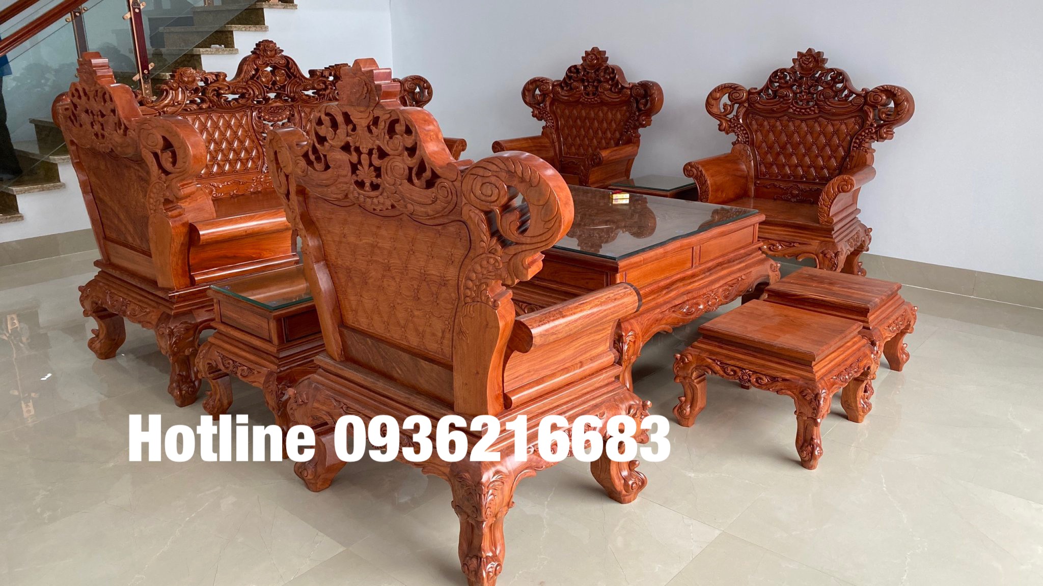 Bộ Hoàng Gia V3 gỗ Hương đá ( A Huỳnh Hà Nam) 16