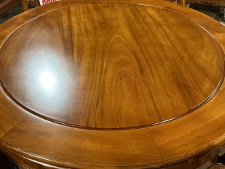 Bàn ăn Tròn 120 và 6 ghế Hoa Hồng gỗ Gõ ( A Thuần Nam Định) Bàn ăn Tròn 120 và 6 ghế Hoa Hồng gỗ Gõ ( A Thuần Nam Định) 11