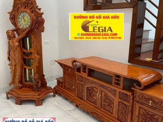 Kệ TiVi Hàm Ếch gỗ Hương đá Kệ TiVi Hàm Ếch gỗ Hương đá 7