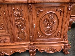 Kệ TiVi Hoa Hồng gỗ Hương đá Kệ TiVi Hoa Hồng gỗ Hương đá 11