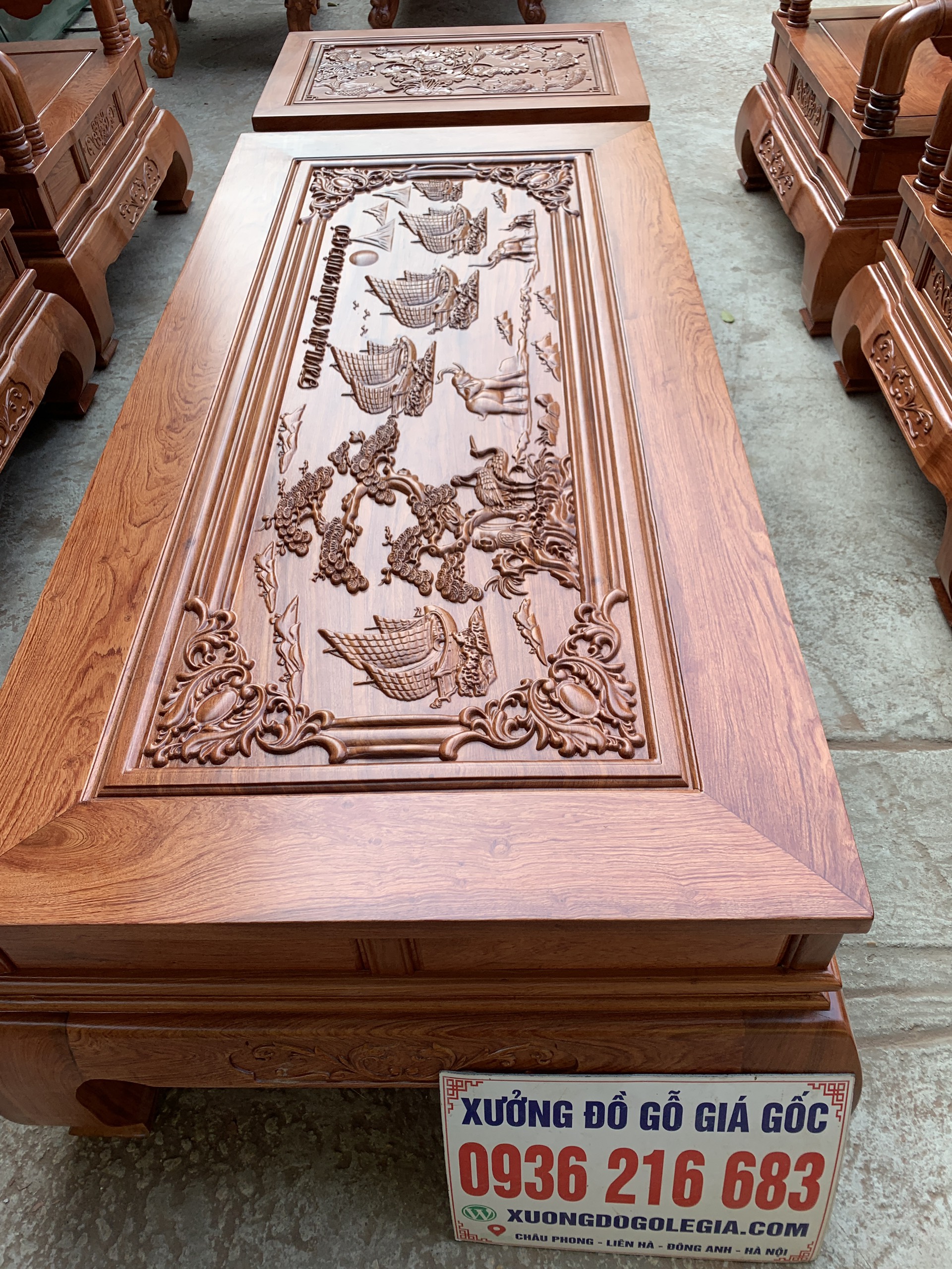 Bộ Tần Thủy Hoàng 7 món gỗ Hương ( A Biên - Mê Linh Hà Nội) 39