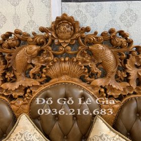 Bộ Hoàng Gia SoFa Cá Chép gỗ Gõ đỏ Bộ Hoàng Gia SoFa Cá Chép gỗ Gõ đỏ 12