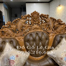 Bộ Hoàng Gia SoFa Cá Chép gỗ Gõ đỏ Bộ Hoàng Gia SoFa Cá Chép gỗ Gõ đỏ 14
