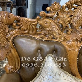 Bộ Hoàng Gia SoFa Cá Chép gỗ Gõ đỏ Bộ Hoàng Gia SoFa Cá Chép gỗ Gõ đỏ 15
