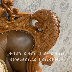 Bộ Hoàng Gia SoFa Cá Chép gỗ Gõ đỏ Bộ Hoàng Gia SoFa Cá Chép gỗ Gõ đỏ 19