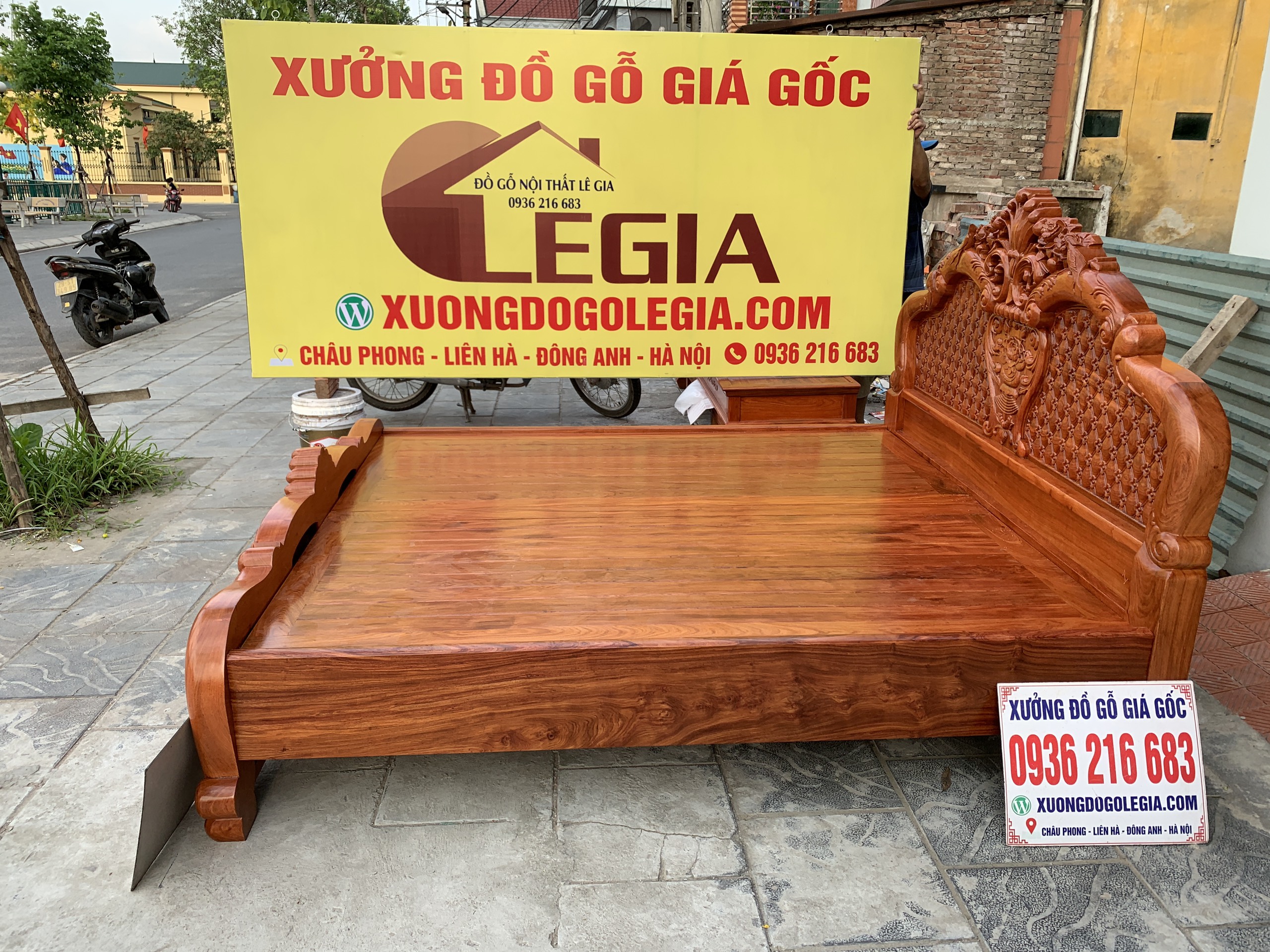 Giường Hồng Trĩ Gỗ Hương Giường Hồng Trĩ Gỗ Hương 6