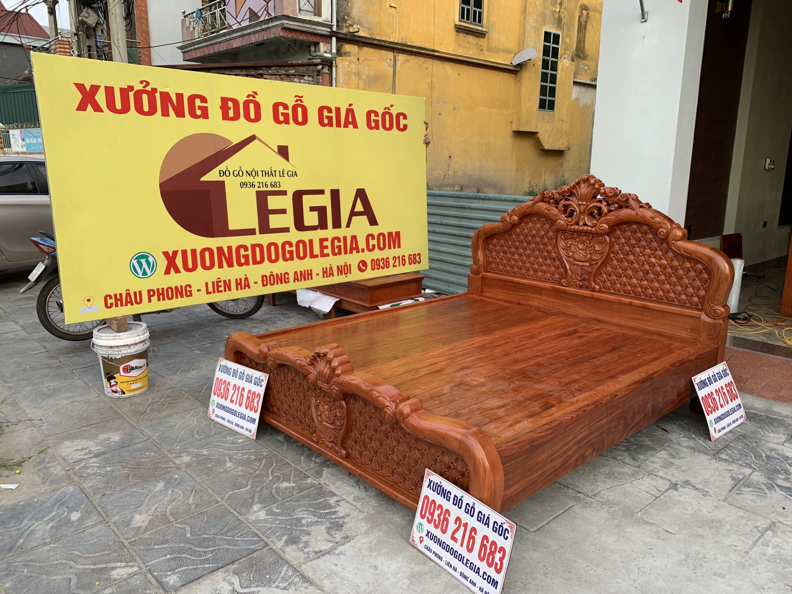 Giường Hồng Trĩ Gỗ Hương Giường Hồng Trĩ Gỗ Hương 7