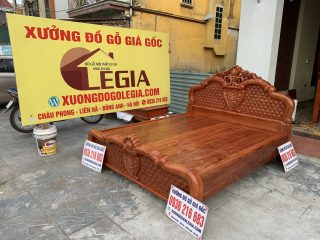Giường Hồng Trĩ Gỗ Hương 4
