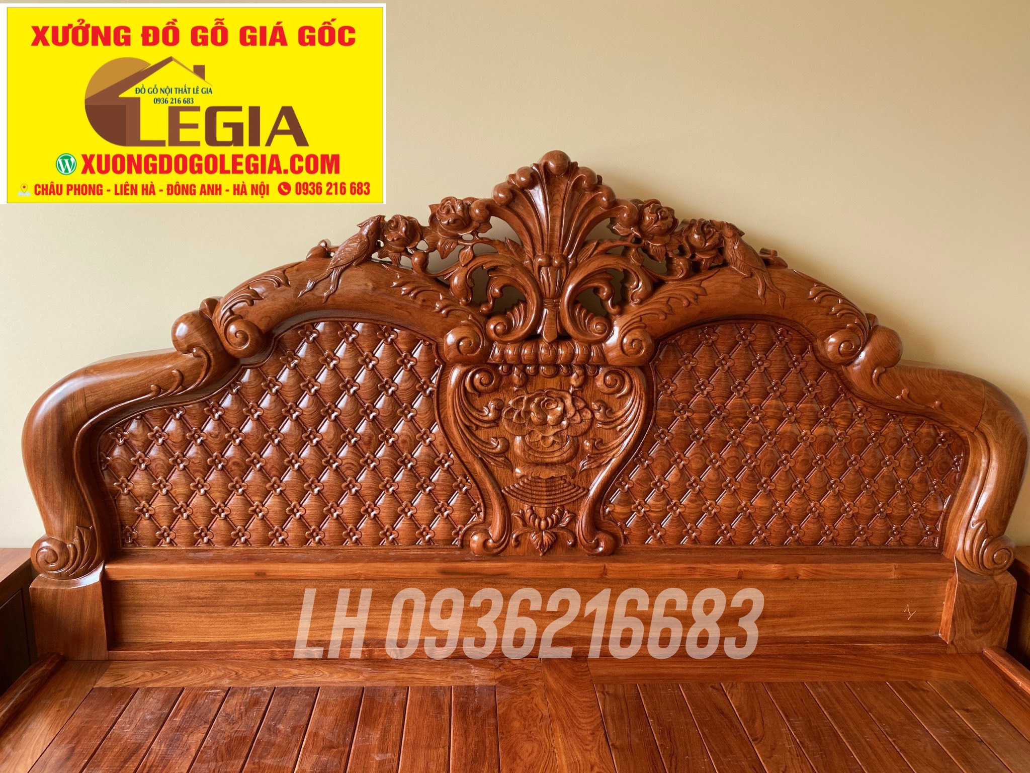 Giường Ngủ Hồng Trĩ gỗ Hương ( A Trọng - Lào Cai) 9