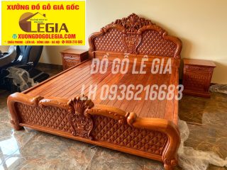 Giường Ngủ Hồng Trĩ gỗ Hương ( A Trọng - Lào Cai) 4