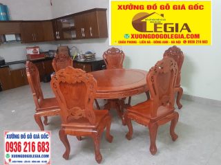 Bộ Bàn Ăn Tròn gỗ Hương ( Chị Phương- Hà Giang) Bộ Bàn Ăn Tròn gỗ Hương ( Chị Phương- Hà Giang) 6