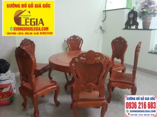Bộ Bàn Ăn Tròn gỗ Hương ( Chị Phương- Hà Giang) Bộ Bàn Ăn Tròn gỗ Hương ( Chị Phương- Hà Giang) 5
