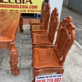 Bộ Bàn ăn gỗ Hương đá 8 ghế ( A Trọng - Lào Cai) Bộ Bàn ăn gỗ Hương đá 8 ghế ( A Trọng - Lào Cai) 7