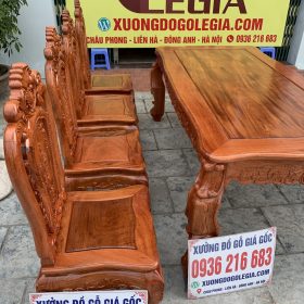 Bộ Bàn ăn gỗ Hương đá 8 ghế ( A Trọng - Lào Cai) Bộ Bàn ăn gỗ Hương đá 8 ghế ( A Trọng - Lào Cai) 8
