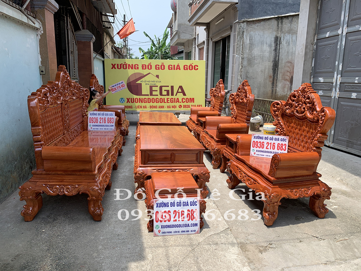 Bộ Hoàng Gia V4 bộ 11 món gỗ Hương Bộ Hoàng Gia V4 bộ 11 món gỗ Hương 6