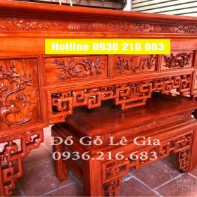 Hán gian chân dày 12cm gỗ Hương đá 9