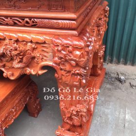 Sập Thờ chân dày 24cm gỗ Hương đá Sập Thờ chân dày 24cm gỗ Hương đá 8