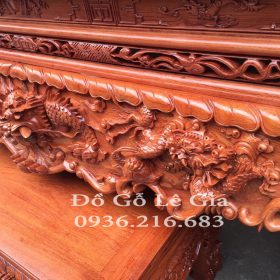 Sập Thờ chân dày 24cm gỗ Hương đá Sập Thờ chân dày 24cm gỗ Hương đá 9