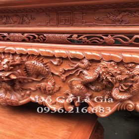 Sập Thờ chân dày 24cm gỗ Hương đá Sập Thờ chân dày 24cm gỗ Hương đá 7