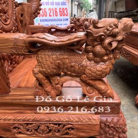 Bộ Minh Quốc Nghê Phong Thủy gỗ Hương Bộ Minh Quốc Nghê Phong Thủy gỗ Hương 13