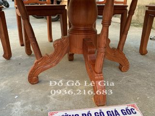 Bàn ăn chữ Thọ 8 ghế 1 bàn Tròn gỗ Hương 11