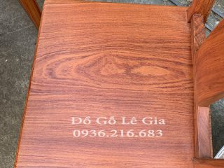 Bàn ăn chữ Thọ 8 ghế 1 bàn Tròn gỗ Hương 7