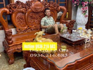 Bộ Nghê Phượng Vip 6 món cột 14cm gỗ Hương ( A Hưng - Hải Phòng) Bộ Nghê Phượng Vip 6 món cột 14cm gỗ Hương ( A Hưng - Hải Phòng) 4