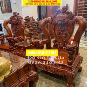 Bộ Nghê Phượng Vip 6 món cột 14cm gỗ Hương ( A Hưng - Hải Phòng) Bộ Nghê Phượng Vip 6 món cột 14cm gỗ Hương ( A Hưng - Hải Phòng) 9