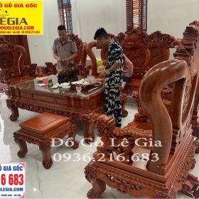 Bộ Nghê Phượng Vip cột 14 gỗ Hương đá Bộ Nghê Phượng Vip cột 14 gỗ Hương đá 20