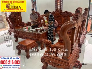 Bộ Nghê Phượng Vip cột 14 gỗ Hương đá Bộ Nghê Phượng Vip cột 14 gỗ Hương đá 7