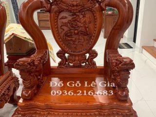 Bộ Nghê Phượng Vip cột 14 gỗ Hương đá Bộ Nghê Phượng Vip cột 14 gỗ Hương đá 9