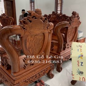 Bộ Nghê Phượng Vip cột 14 gỗ Hương đá Bộ Nghê Phượng Vip cột 14 gỗ Hương đá 17