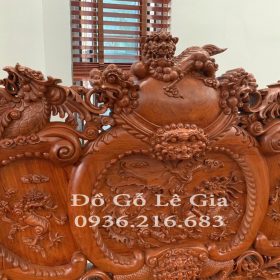 Bộ Nghê Phượng Vip cột 14 gỗ Hương đá Bộ Nghê Phượng Vip cột 14 gỗ Hương đá 15