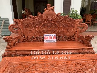 Bộ Rồng Đỉnh Vách Tảng gỗ Hương hàng tiêu dùng đặc biệt 5