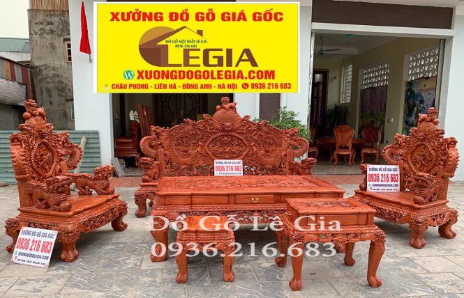 Bộ Rồng Đỉnh Vách Tảng gỗ Hương hàng tiêu dùng đặc biệt 1