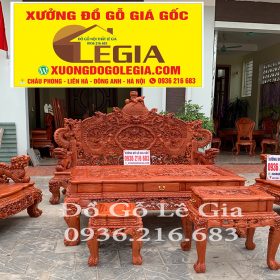 Bộ Rồng Đỉnh Vách Tảng gỗ Hương hàng tiêu dùng đặc biệt 6