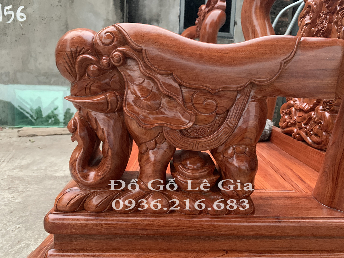 Bộ Minh Quốc Voi Chiến Tay Cột 12 Gỗ Hương Đá Bộ Minh Quốc Voi Chiến Tay Cột 12 Gỗ Hương Đá 13