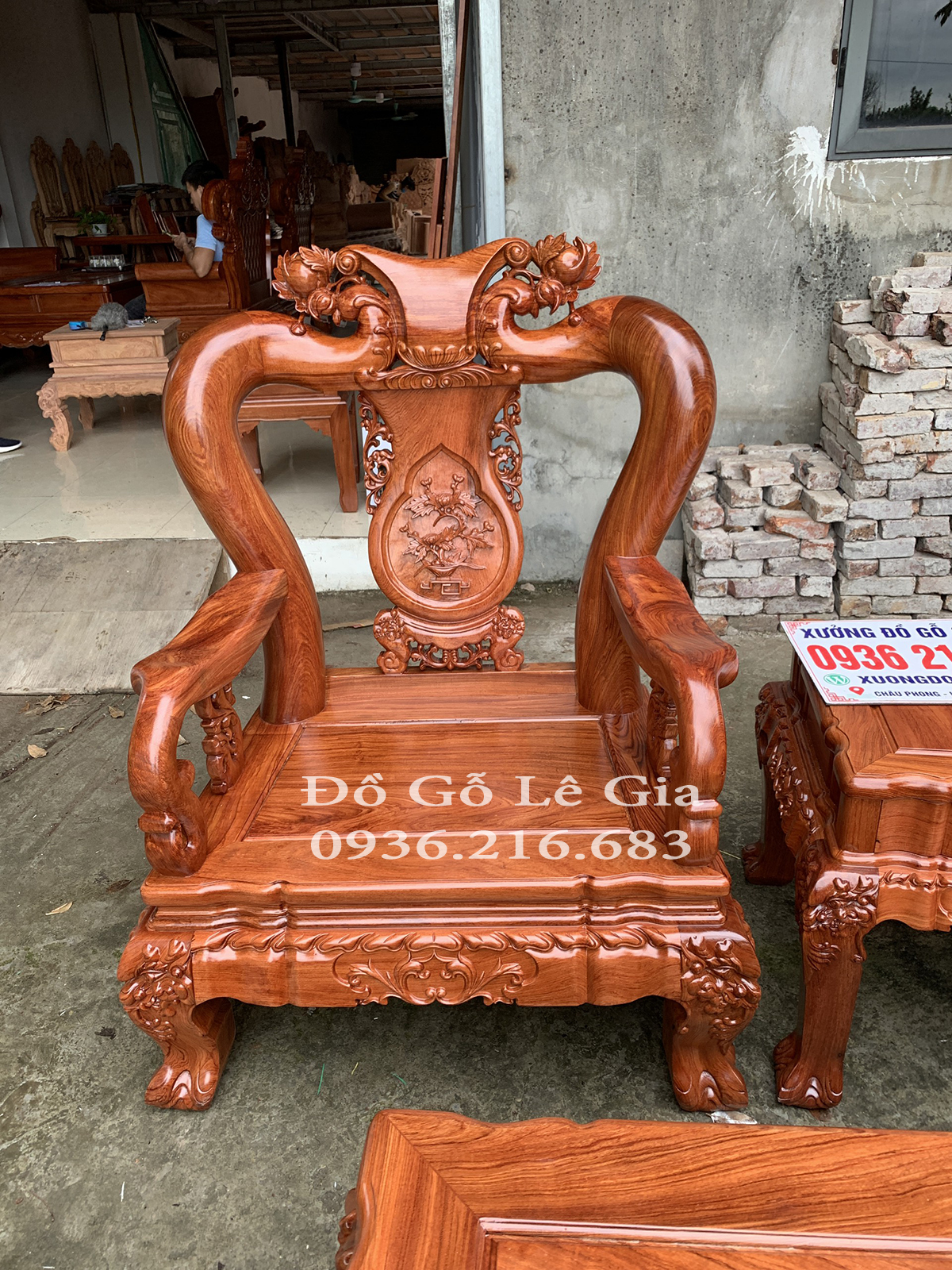 Bộ Minh Quốc Đào 10 món gỗ Hương đá tuyển chọn 14