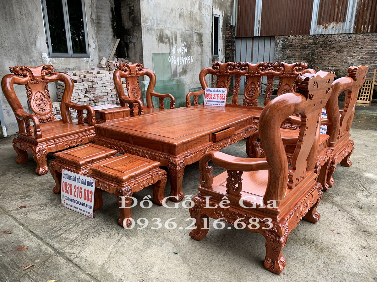 Bộ Minh Quốc Đào 10 món gỗ Hương đá tuyển chọn 17