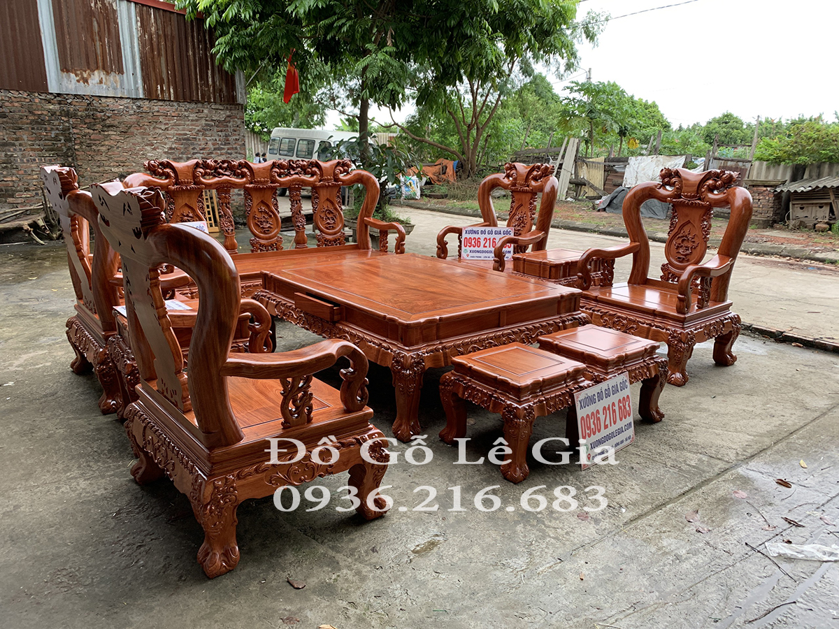 Bộ Minh Quốc Đào 10 món gỗ Hương đá tuyển chọn 18