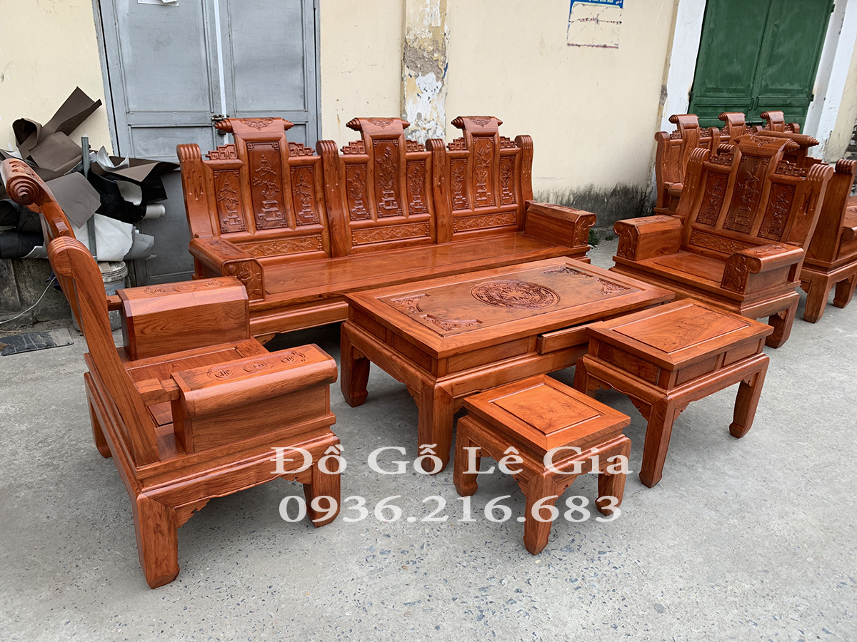 Bộ Âu Á Chương cuốn thư gỗ Hương (Chị Minh - Hòa Bình) 15