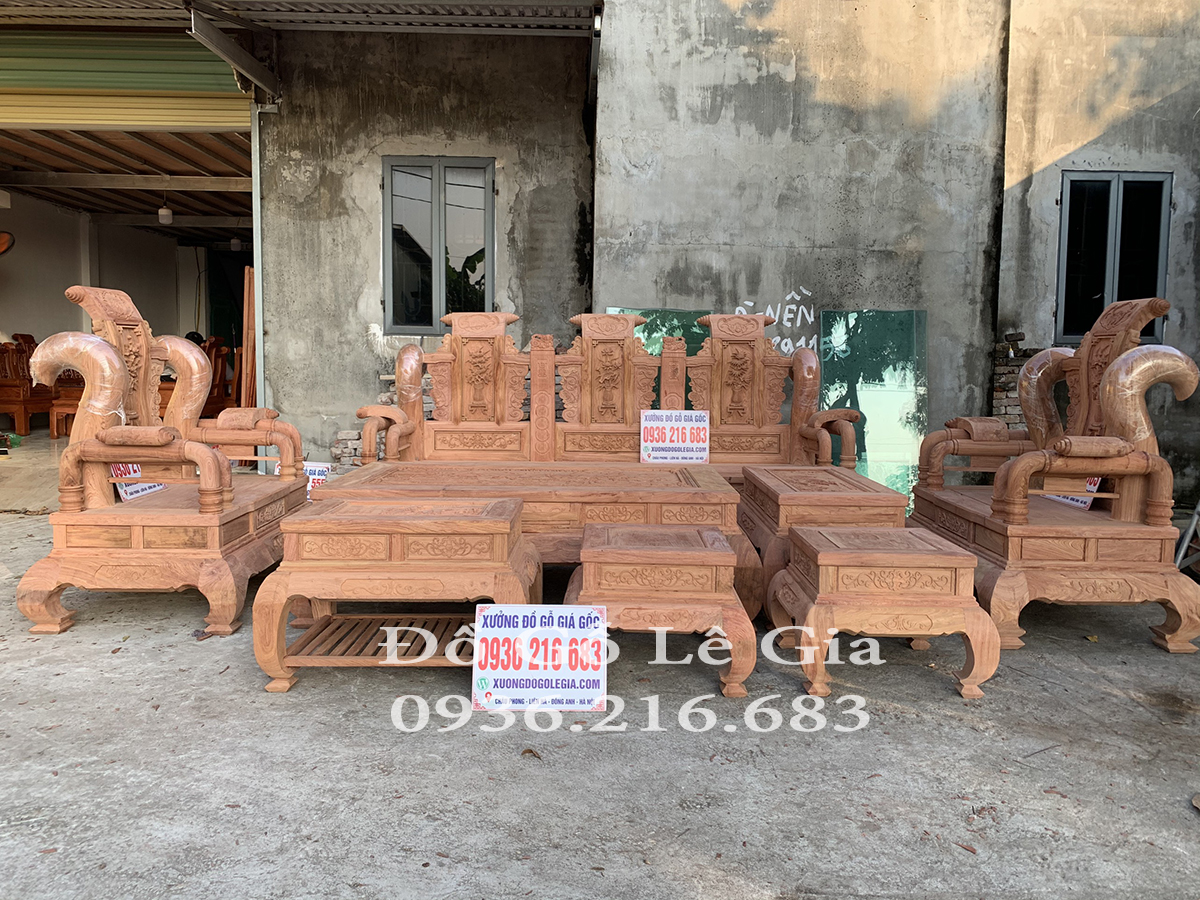 Bộ Tần Thủy Hoàng tay cột 16 gỗ Hương ( A Trưởng - Hải Dương) 12