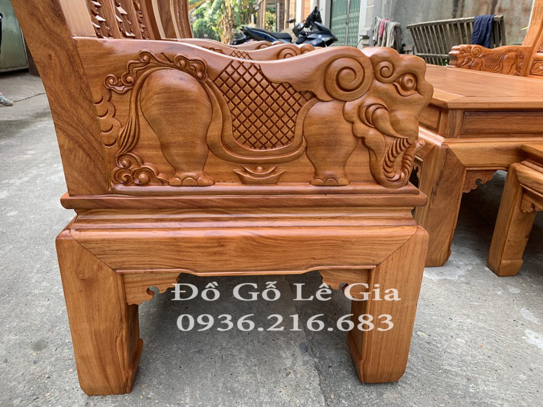 Bộ Âu Á chương voi tay nguyên khối gỗ Gõ Bộ Âu Á chương voi tay nguyên khối gỗ Gõ 17